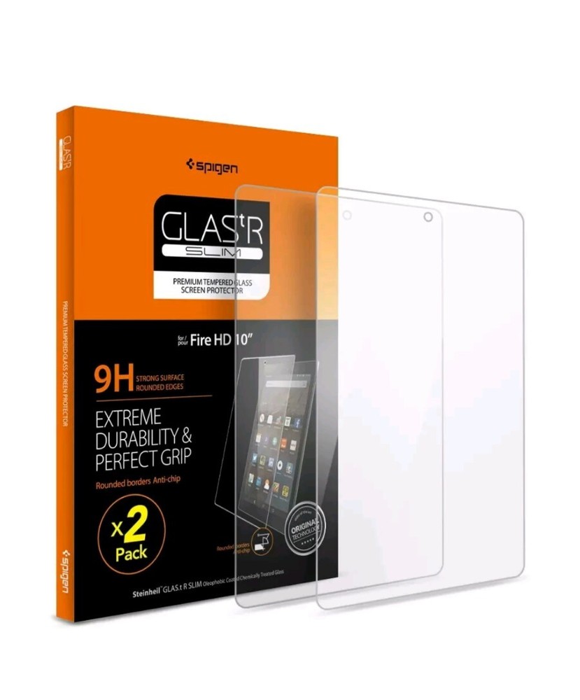 Spigen Screen Protector/Fire HD 10"Tablet 2015/ /Tempered Glass/  2pack