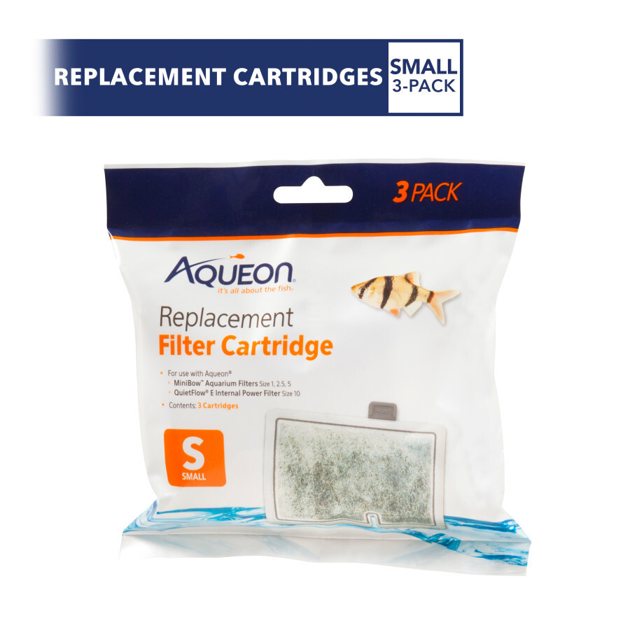 Aqueon QuietFlow Replacement Filter Cartridge Small 3 pack