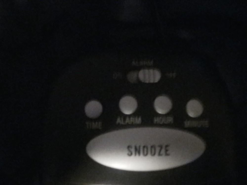 Generic Alarm Clock, Black, Good Condition