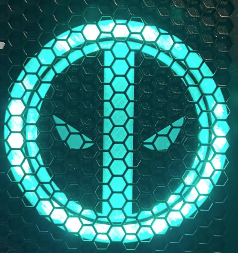 Stern Pinball Deadpool Interactive Speaker Light - Custom LED Diffuser Panels