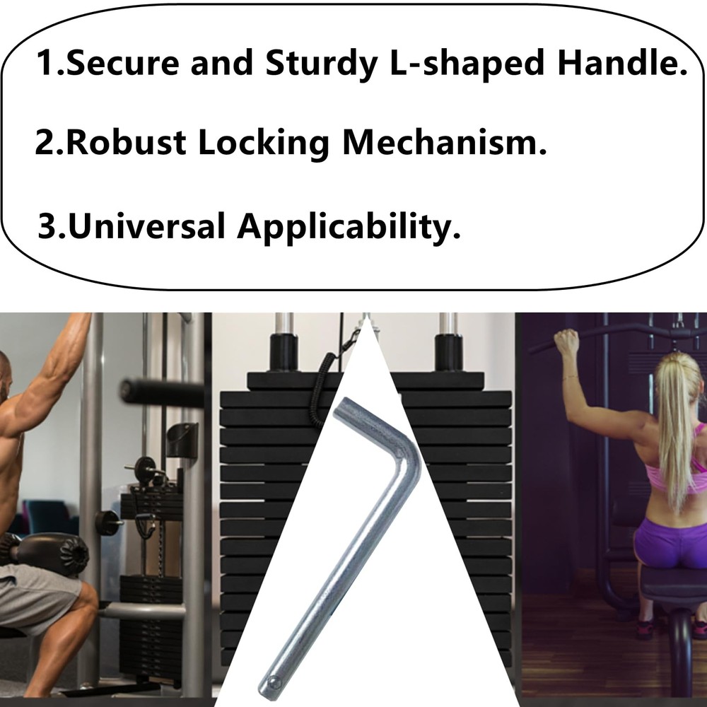 2 Pack Weight Stack Pin Gym Machine Replacement L Handle