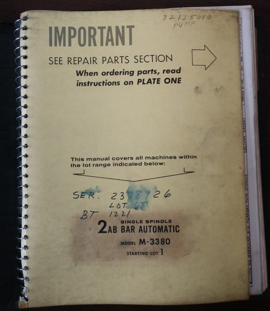 Warner & Swasey Single Spindle 2AB Bar Automatic Model M-3380