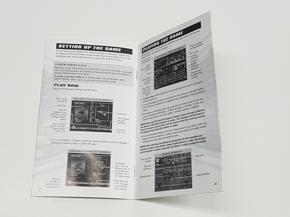 Madden 2005 Authentic Nintendo GameCube Manual Only