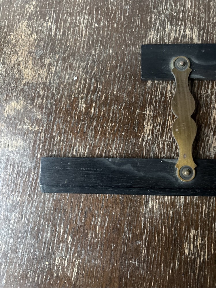 Ebony & Brass Parallel Rulers Slide Ruler Nautical Navigation