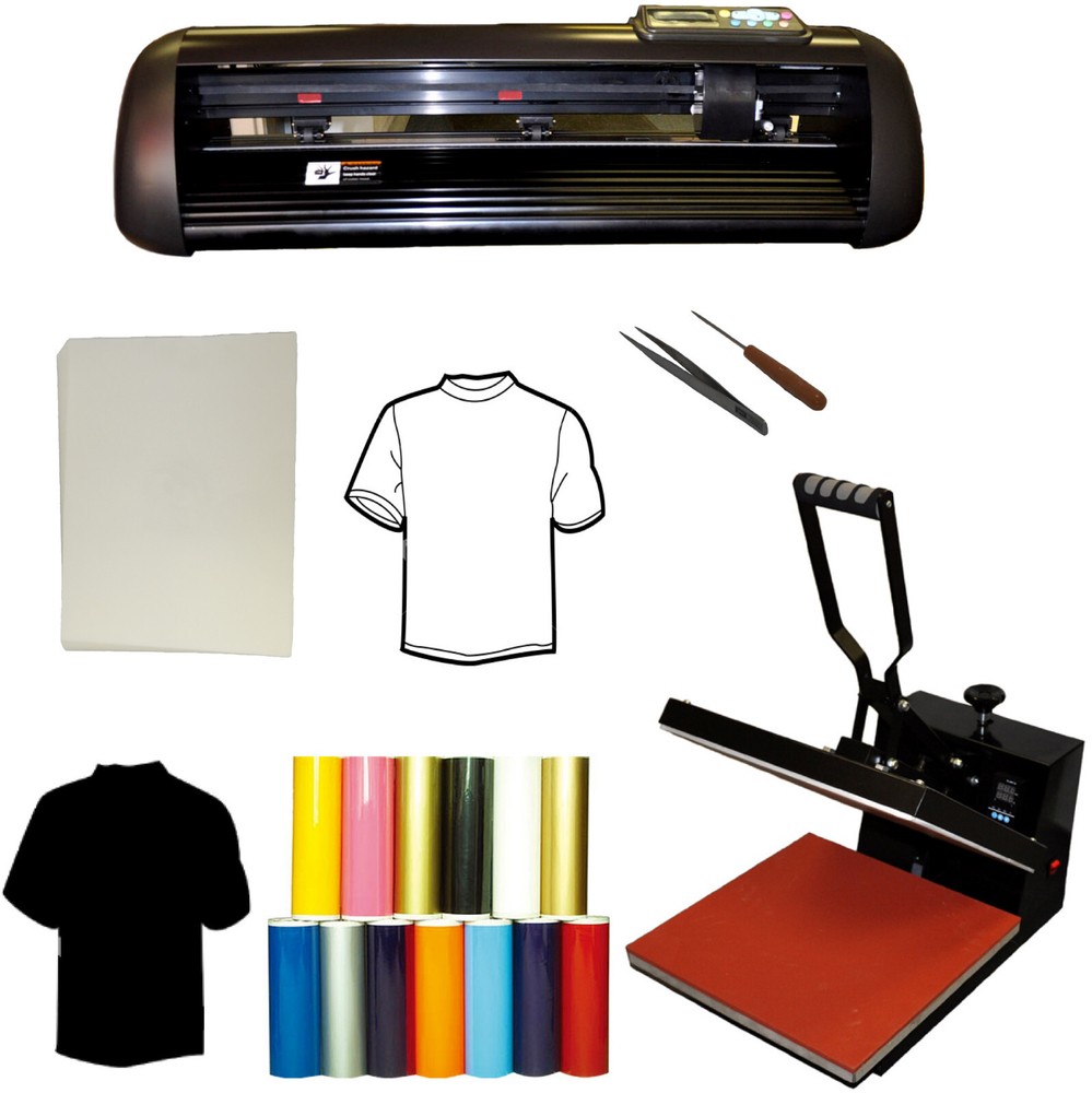 13" 1000g Vinyl Cutter Plotter Cutting Machine 3 Blade Software LCD Screen Sign