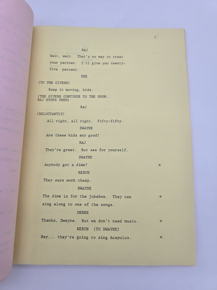 WHAT'S HAPPENING!! / Larry Mintz 1977 TV Script, "Going, Going, Gong"