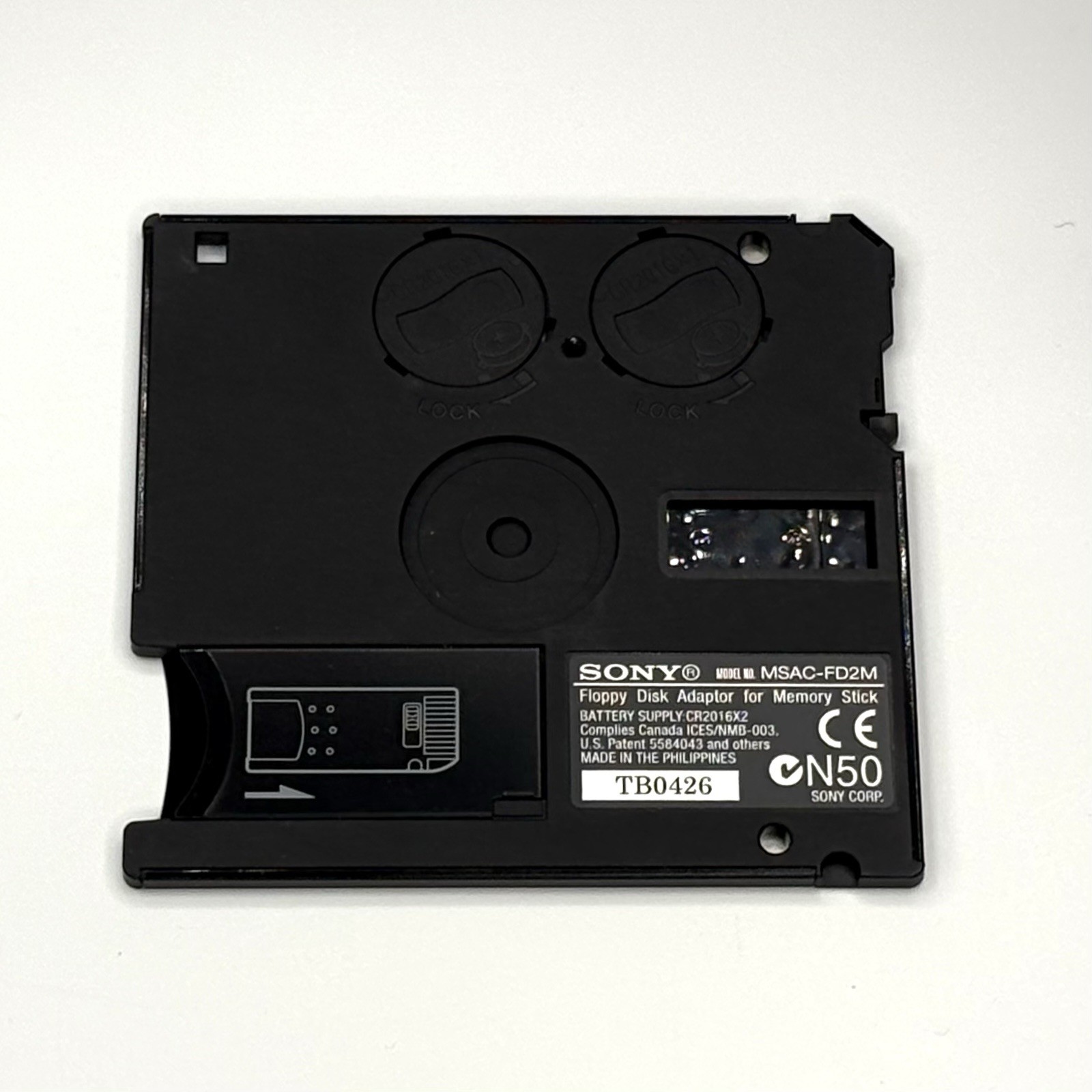 Sony MSAC-FD2M Memory Stick Floppy Disk Adapter Disc Instructions CD