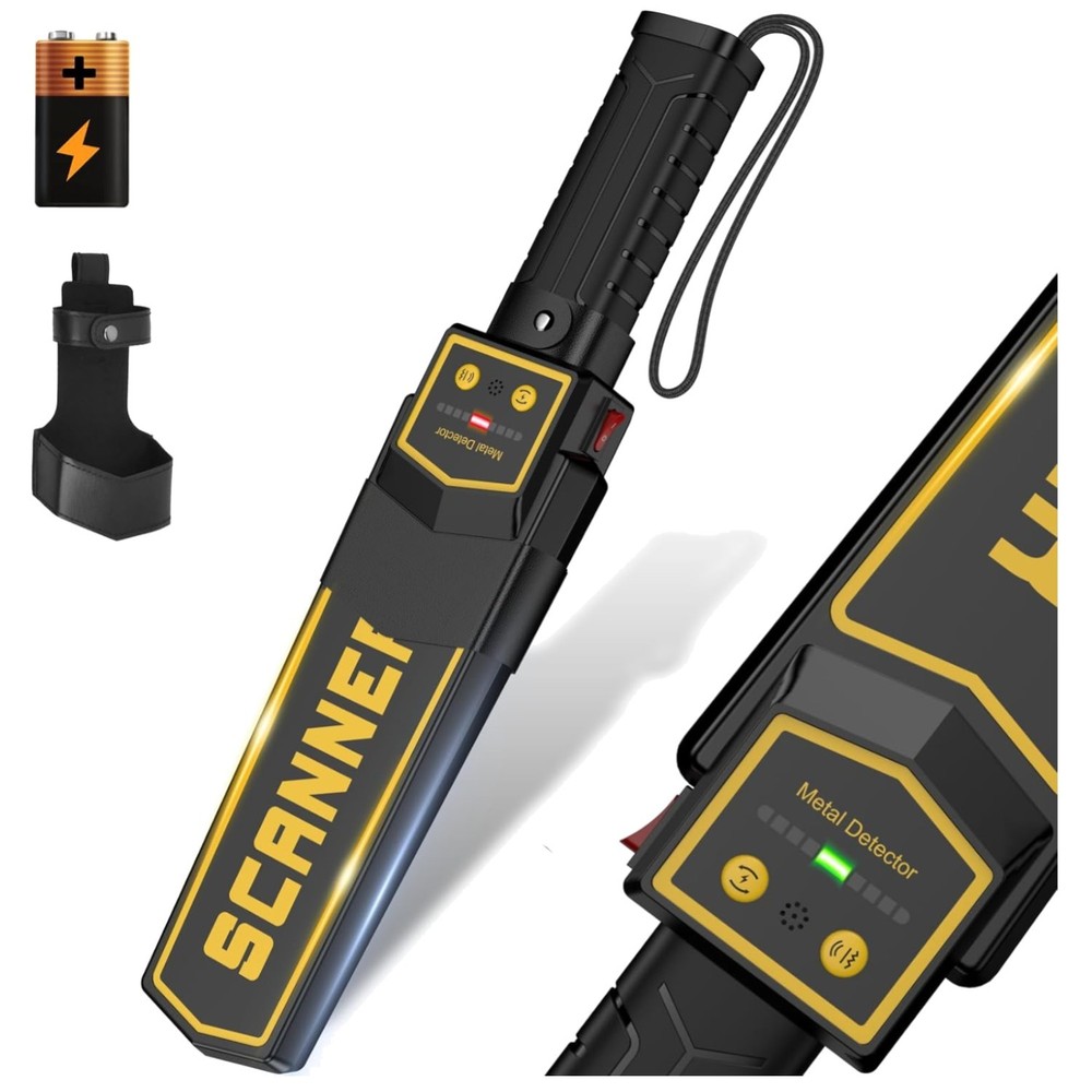 Durable  Handheld Metal Detector - Essential Tool for Woodworkers & Security