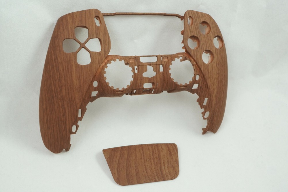 Wood Grain Soft Touch Front Shell + Touch Pad PS5 Controller Model CFI-ZCT1W