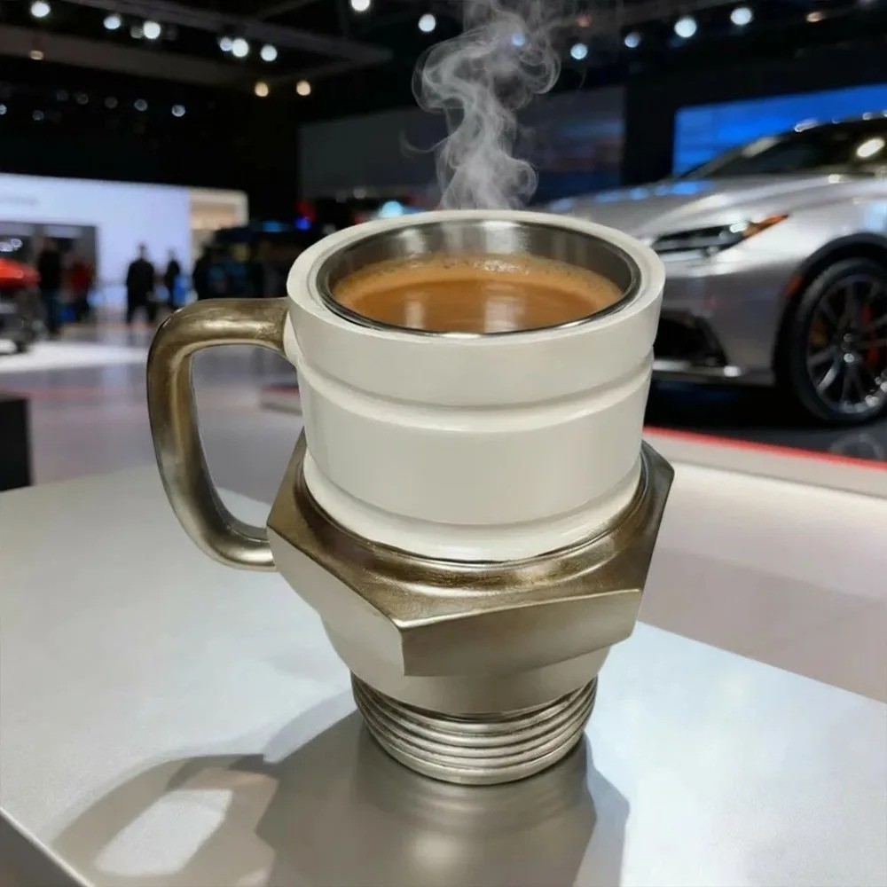 Spark Plug Coffee Mug Creative Engine Design Cup for Car Lovers