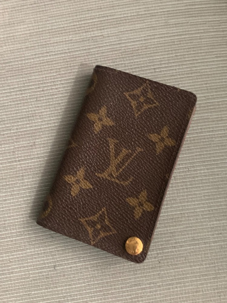 Authentic Vintage Louis Vuitton Monogram Pression Cards Case !