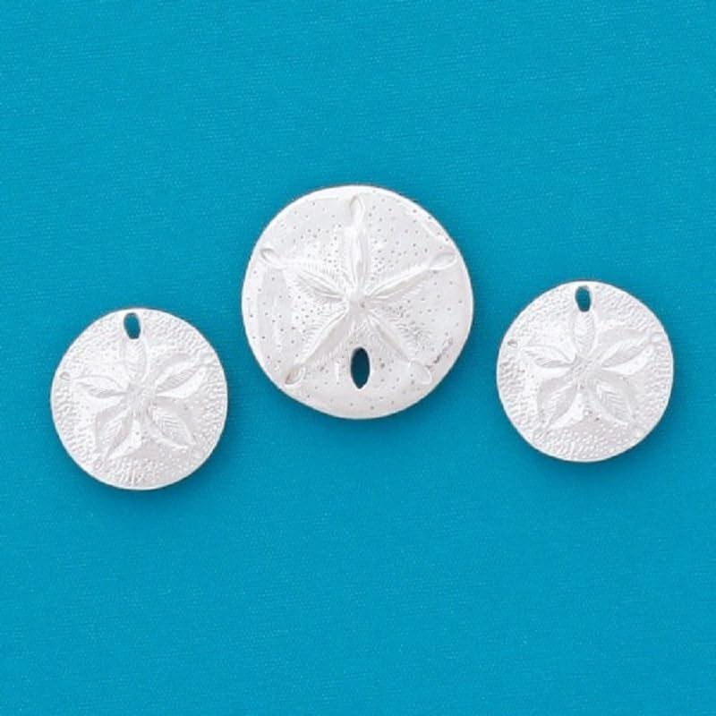 Basic Spirit Sanddollars Medium Pewter Magnet Set for Kitchen Office Home Gift