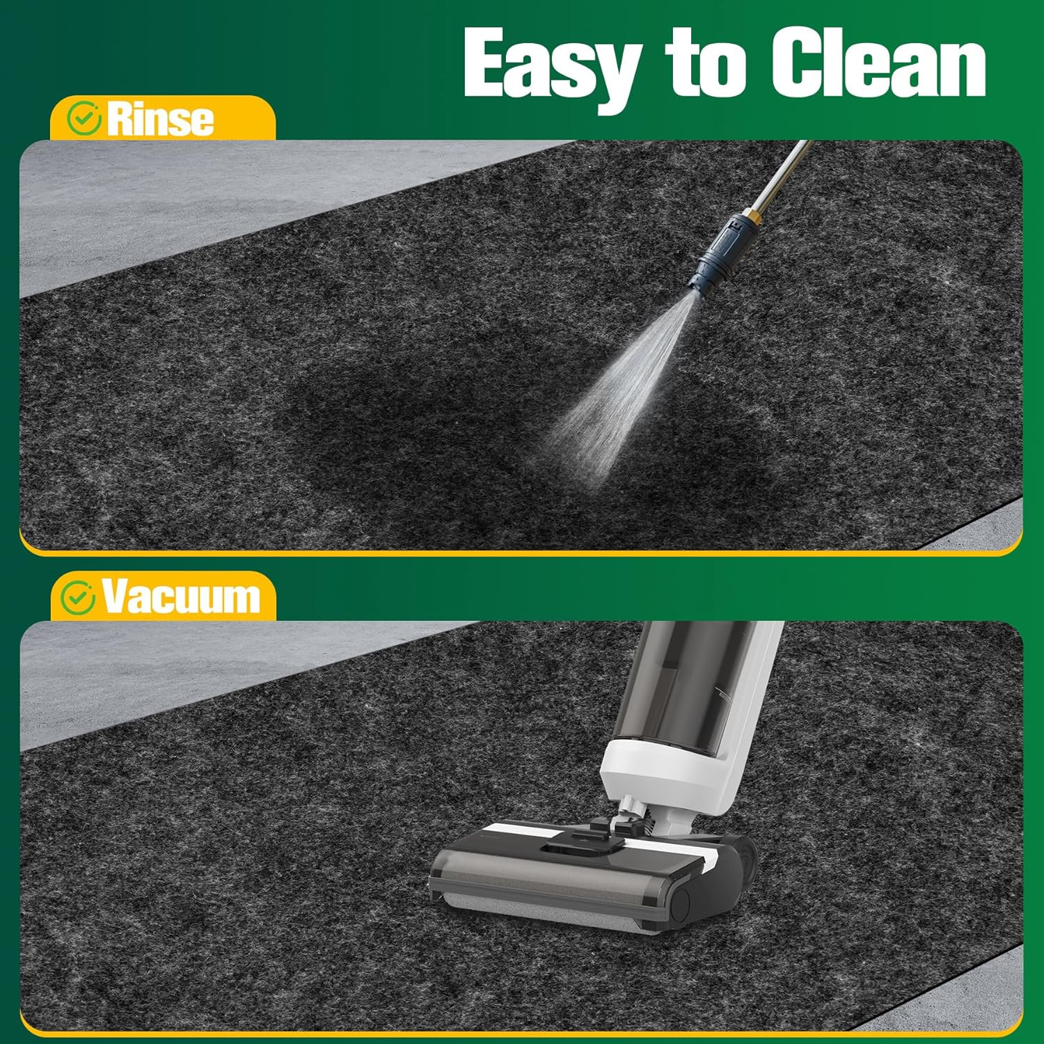 Garage Floor Mat 36" X 29" - Oil Spill Mat for under Car Driveway Oil Drip Pad w