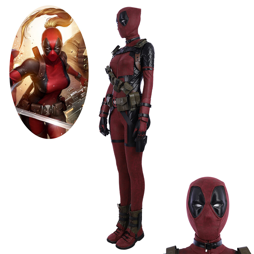 Ladypool Costume Deadpool cosplay suit  fullset