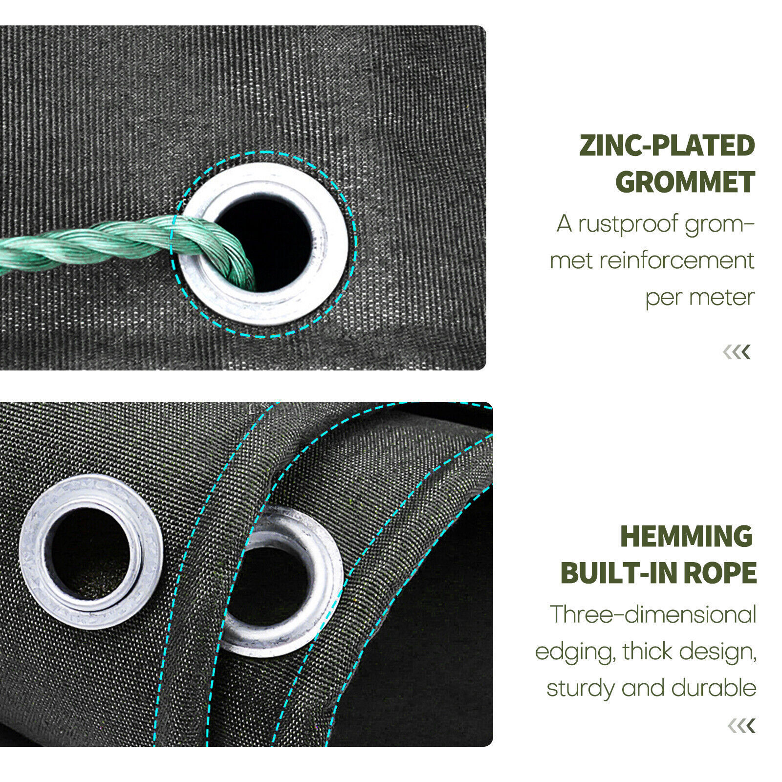 16oz Heavy Duty Canvas Tarp Tarpaulin Thick Camping Garden Cotton Shade Tent