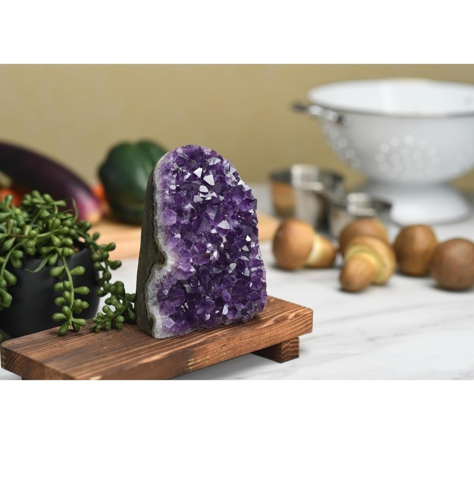 Amethyst Crystal Geode Decorator Pieces with Gift Packaging