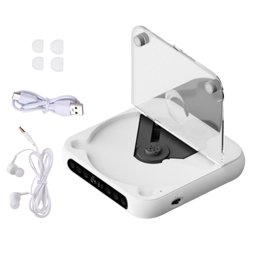 Multi-function CD Player 5V2A BT 5.3 CD/USB/3.5mm AUX Great Choice For Learning