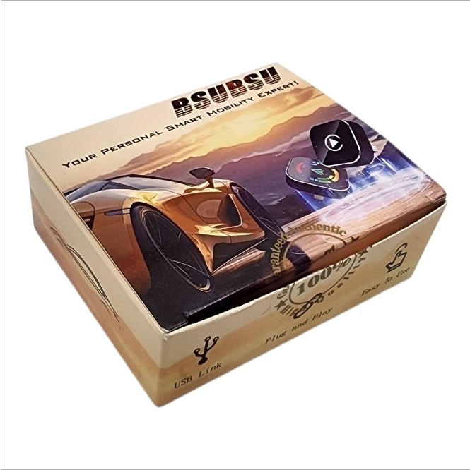 Wireless CarPlay Adapter Android Auto USB Plug Play iPhone Bluetooth Mini