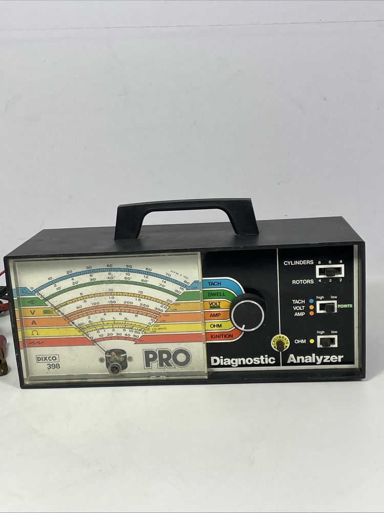 Dixco Professional Diagnostic Engine Analyzer 398 Untested For Parts / Repair