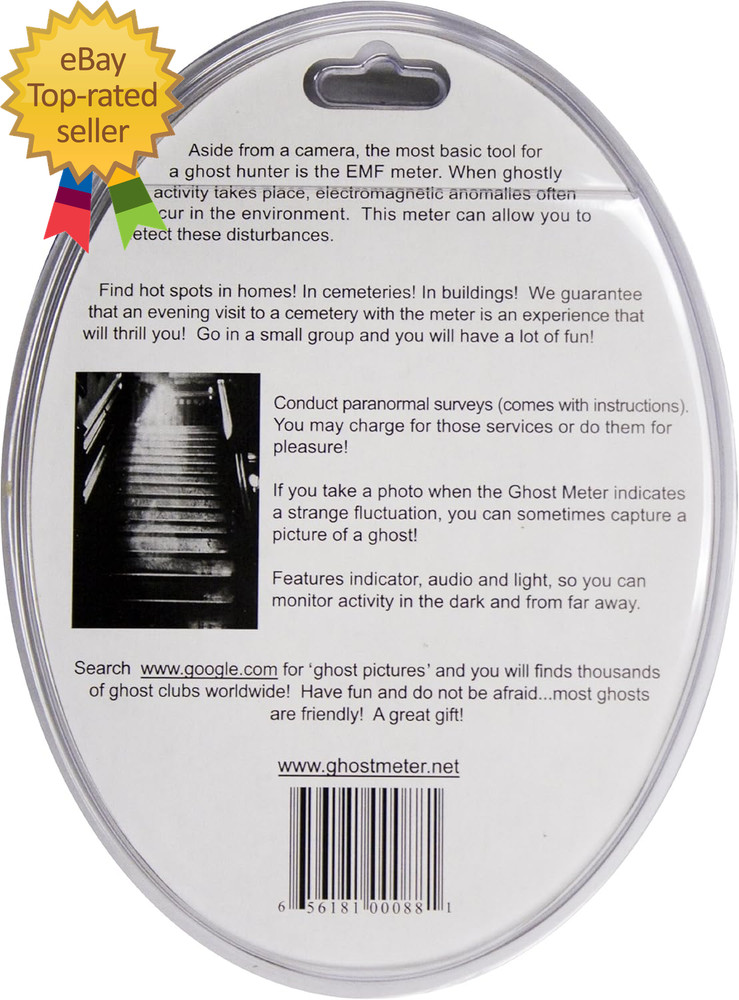 The Ghost Meter EMF Sensor Transparent Battery Powered Alkaline