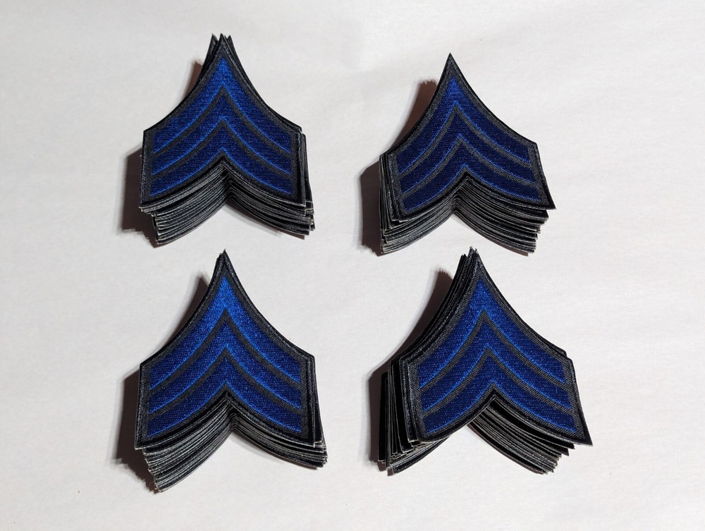 (26) 3" Uniform Sew On Sergeant Rank