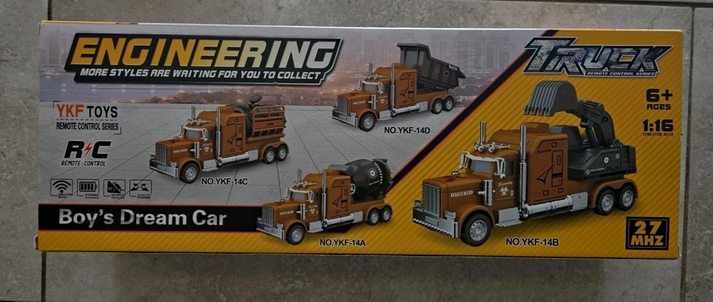 R/C Cement Construction Truck Ages 6+ Remote Control
