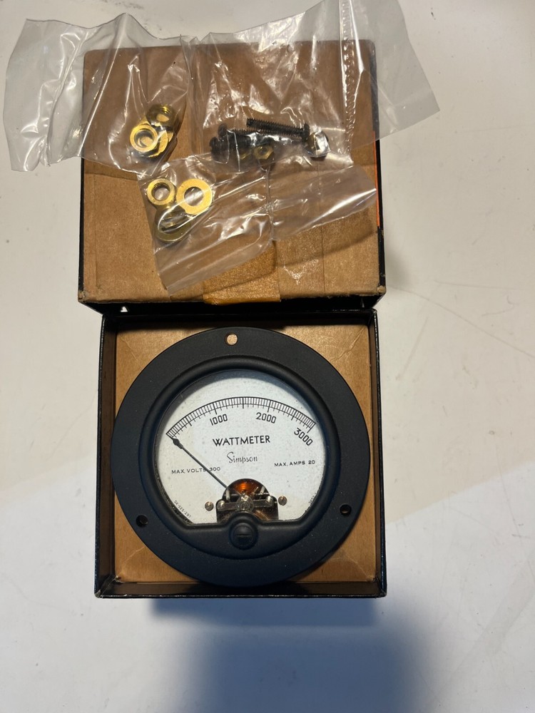 Simpson 8026 Wattmeter, 3000 watts,