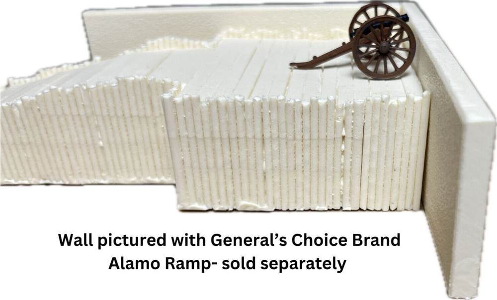 Alamo Outer Compound Wall 1/72 Scale (4pcs) Diorama, Gaming
