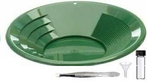 Sluice Monkey 12" Green Gold Pan Panning Kit