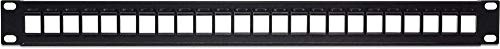 TRENDnet 24 Port Blank Keystone 1U Patch Panel for Cat6 Networking Solutions