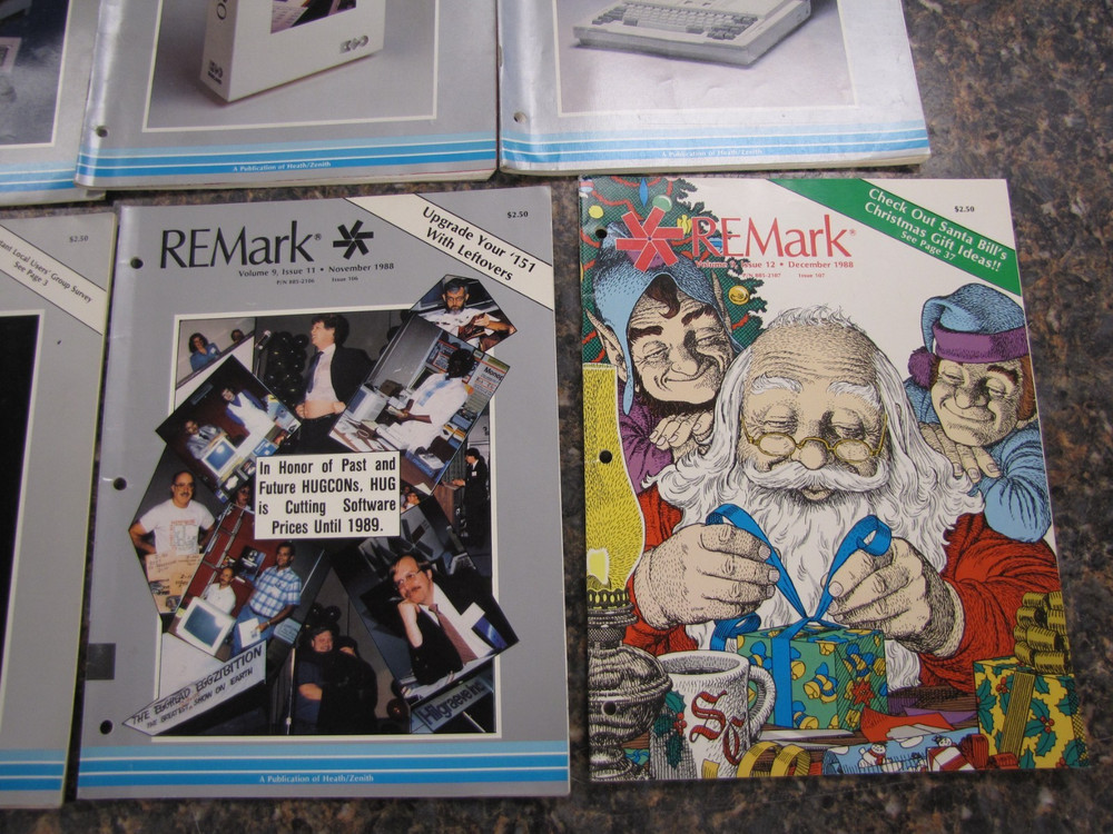 1988 REMark Heath Zenith User Group Magazines Computer Advertisements JAN-DEC