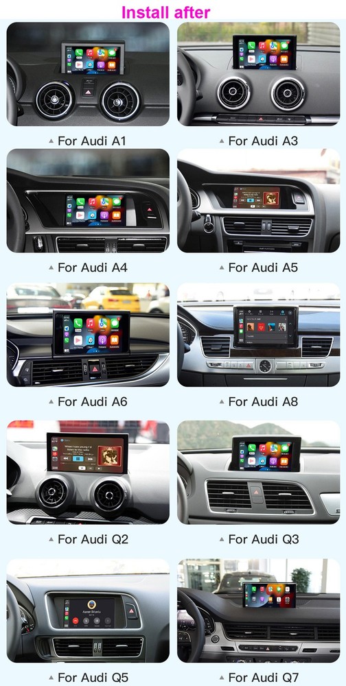 For Audi A1 A3 A4 A5 A6 A7 RMC Q5 Q7 Canbus Box Decode Code Carplay Android Auto