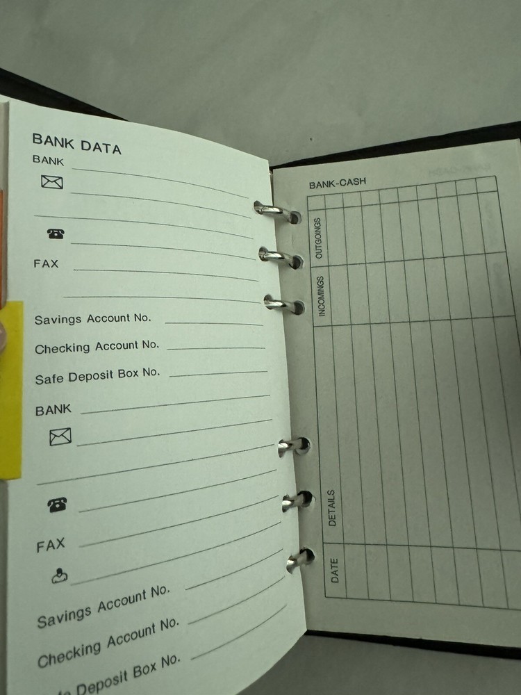 Kate Spade - Vintage Black Diary Organizer