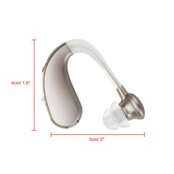 Small Rechargeable Mini Digital Hearing Sound Amplifier, Silver
