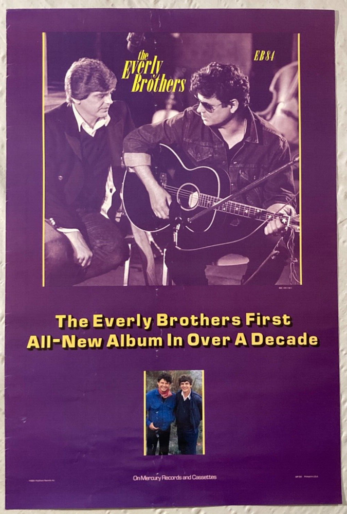 The Everly Brothers 1984 Promo Poster EB84