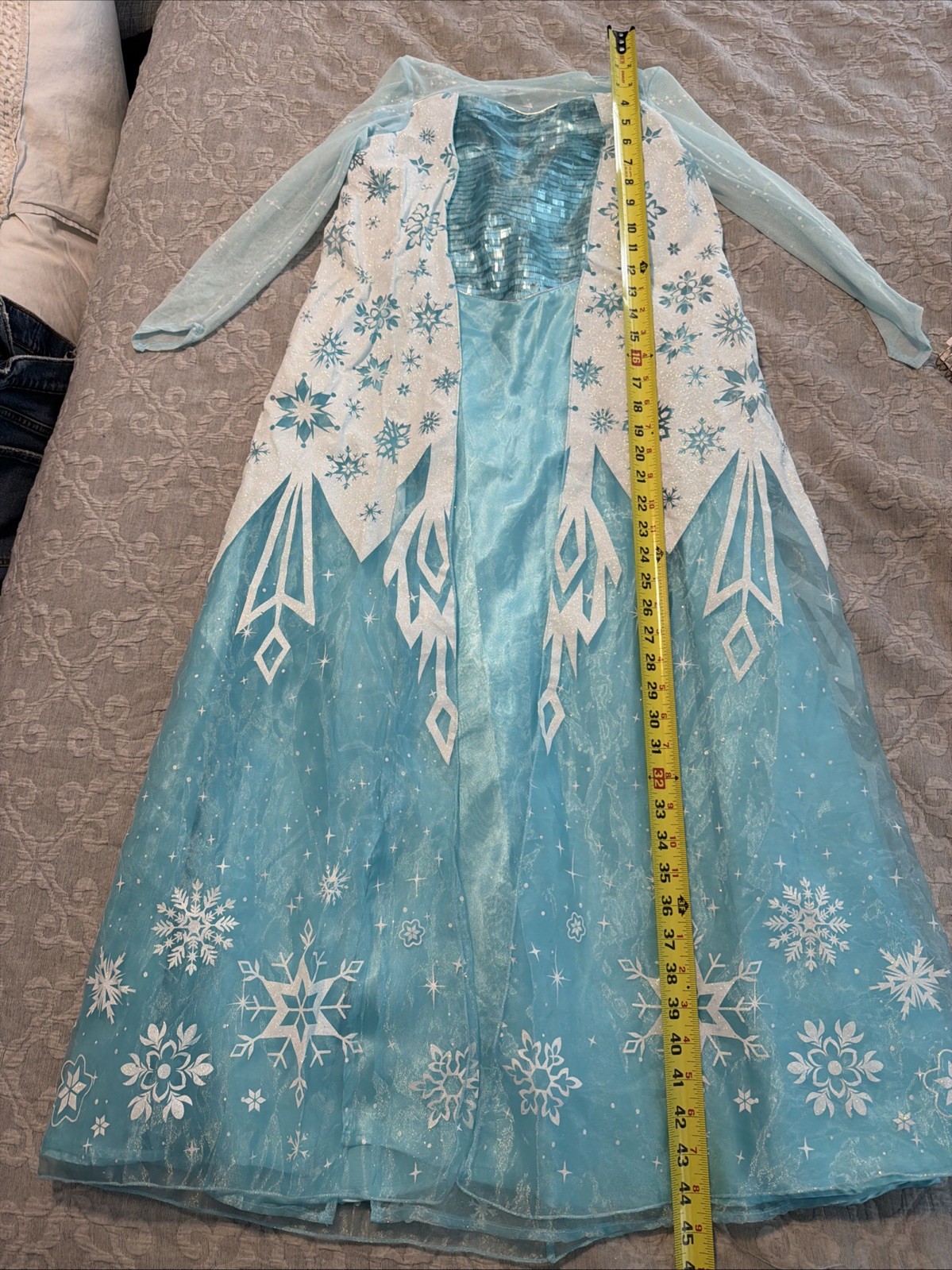 Disney's Frozen Elsa Snow Queen Gown Classic Girls Costume, Medium/7-8
