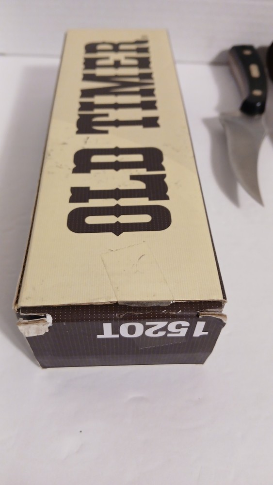 Old Timer 152OT Sharpfinger Fixed Blade Knife w/Box EUC