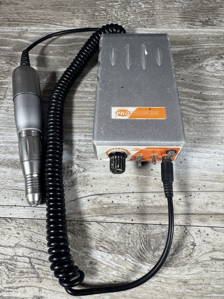 Medicool Pro Power 20K Electric Nail File & Drill Set Silver Variable Speed