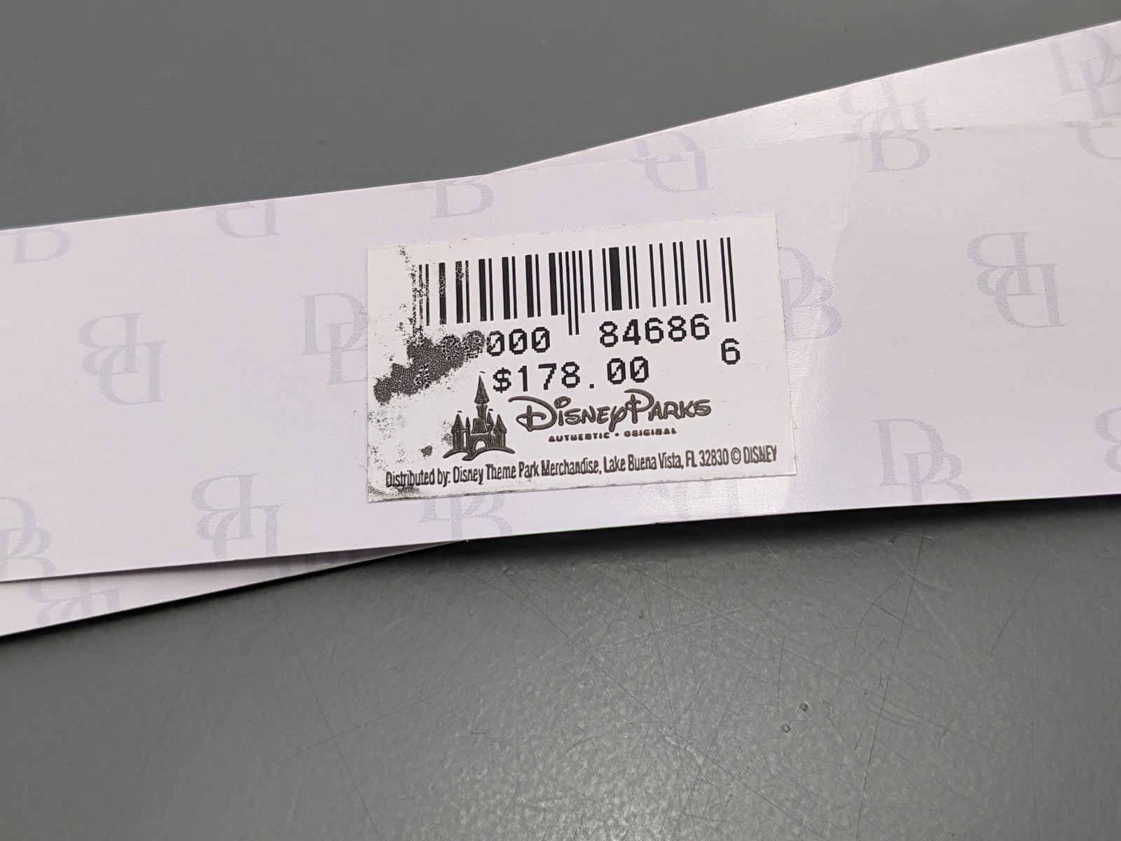 Disney Parks Dooney & Bourke Pouchette Crossbody Bag Epcot Flower Garden Lt Blue