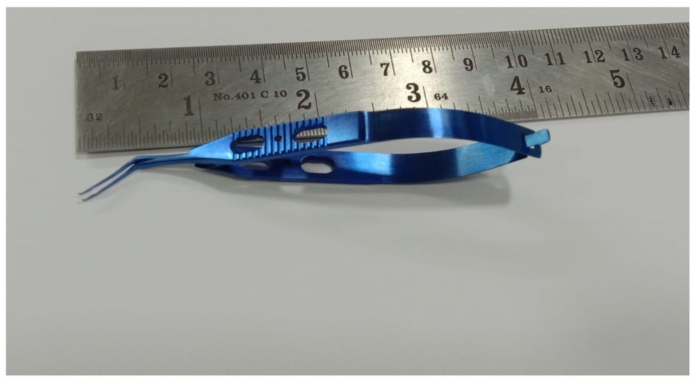 Titanium Haldipurkar Capsulorhexis Forceps