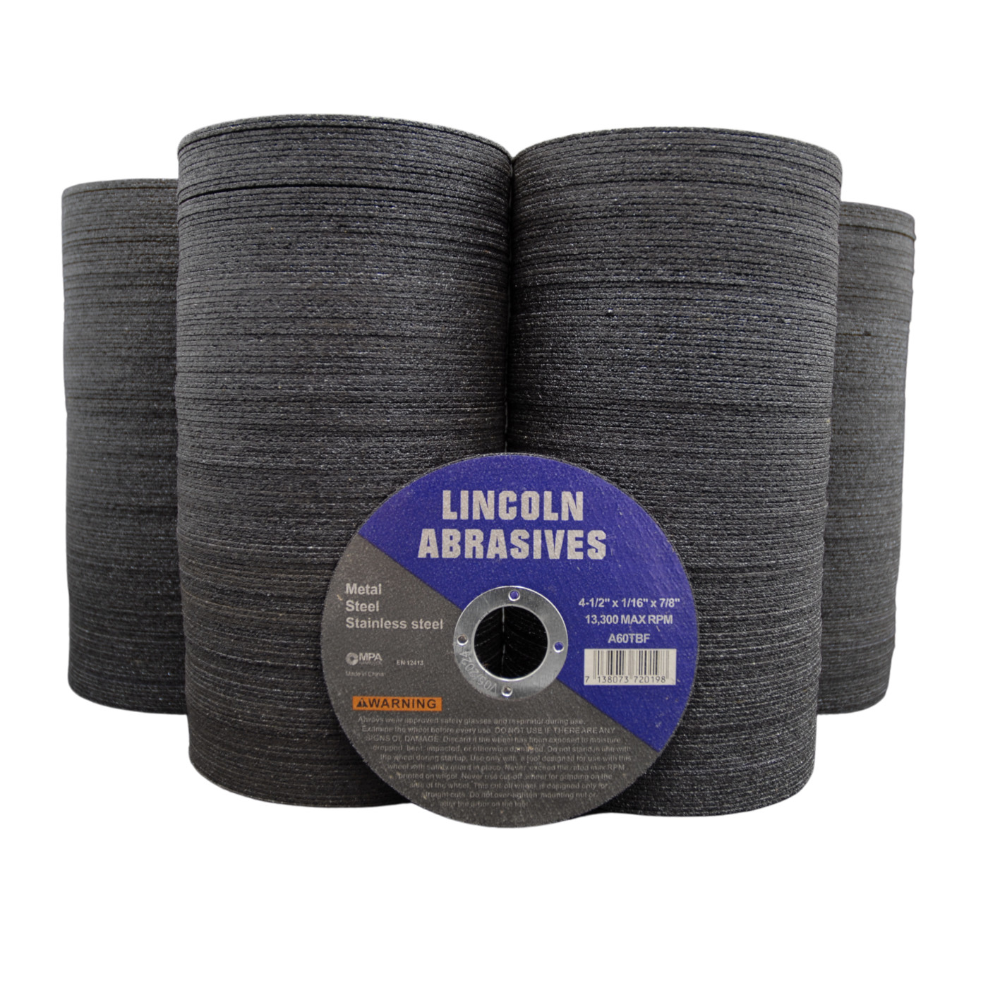 500 Pack 4-1/2" 1/16" Cut-off Wheel 4.5 Cutting Discs Stainless Steel & Metal