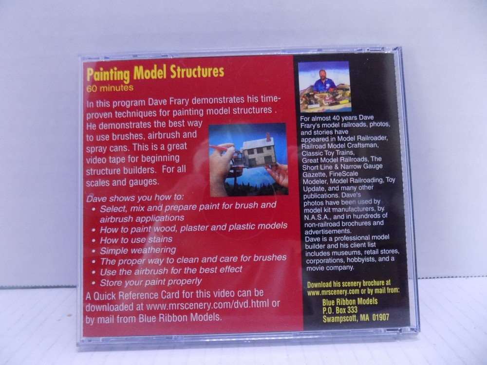 PAINTING MODEL TRAIN STRUCTURES BY D.FRARY PO DVD