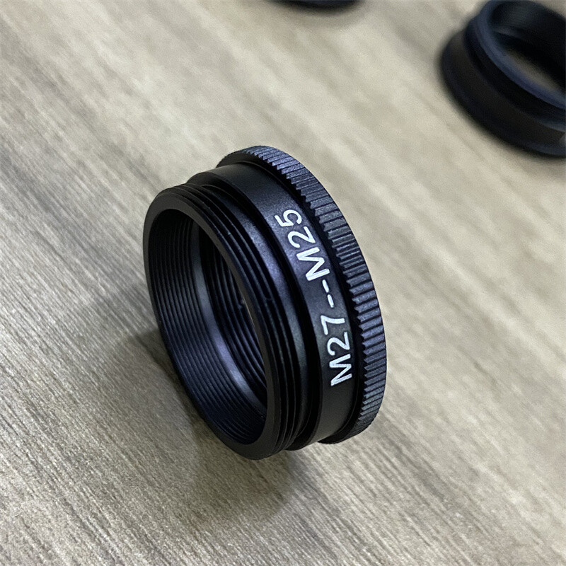 2pcs M27 to M25 Microscope Objective Lens Adapter Ring f Leica Nikon Microscope