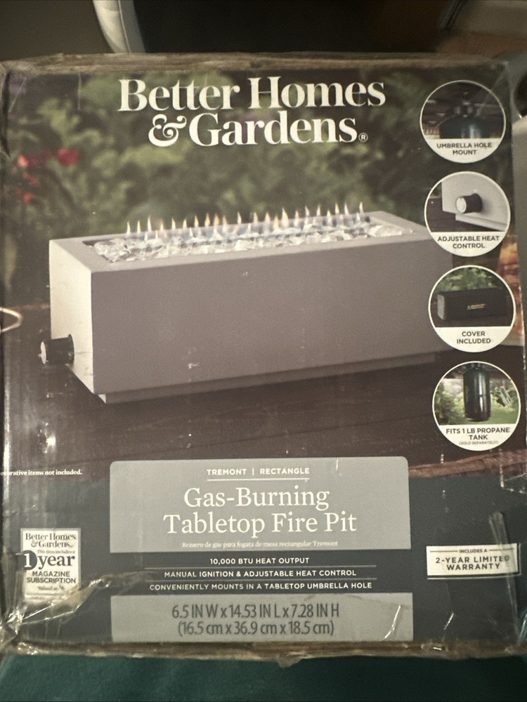 Gas Burning Tabletop Fire Pit