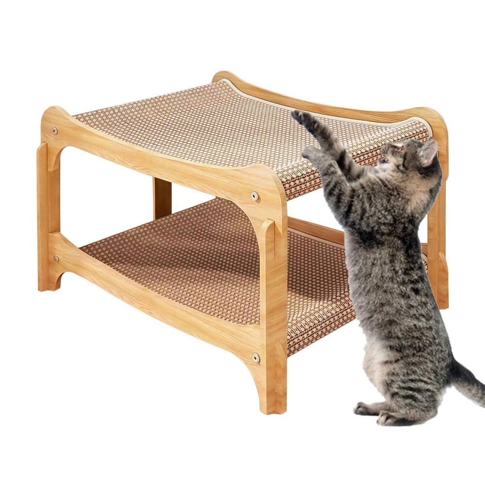 Cat Scratcher Bed Solid Double-layer Kitten Scratching Pads Pet