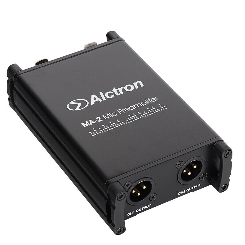 Alctron MA-2 Mic Preamplifier Mic Preamp for Dynamic & Passive Ribbon Microphone