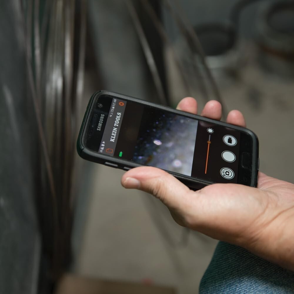 Rechargeable Klein Tools Wi-Fi Boroscope - Waterproof & Versatile Inspections