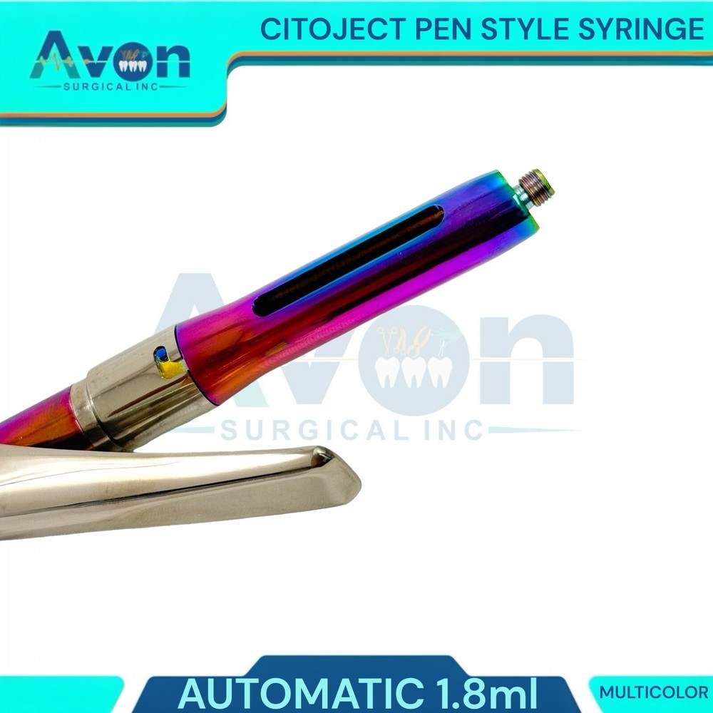 1 Ea Automatic Dosage Citoject Pen Syringe, 1.8mL, Multicolor - Dental Tools