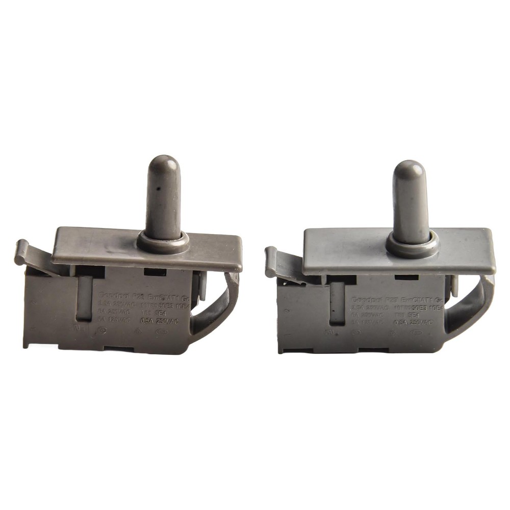 2 X Refrigerator Door Light Control Normally Closed Push Button Switch NEW
