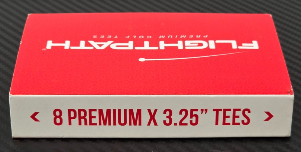 FlightPath Golf Tees 3.25 Inch White Plastic 8 Pack Robotically Tested Premium